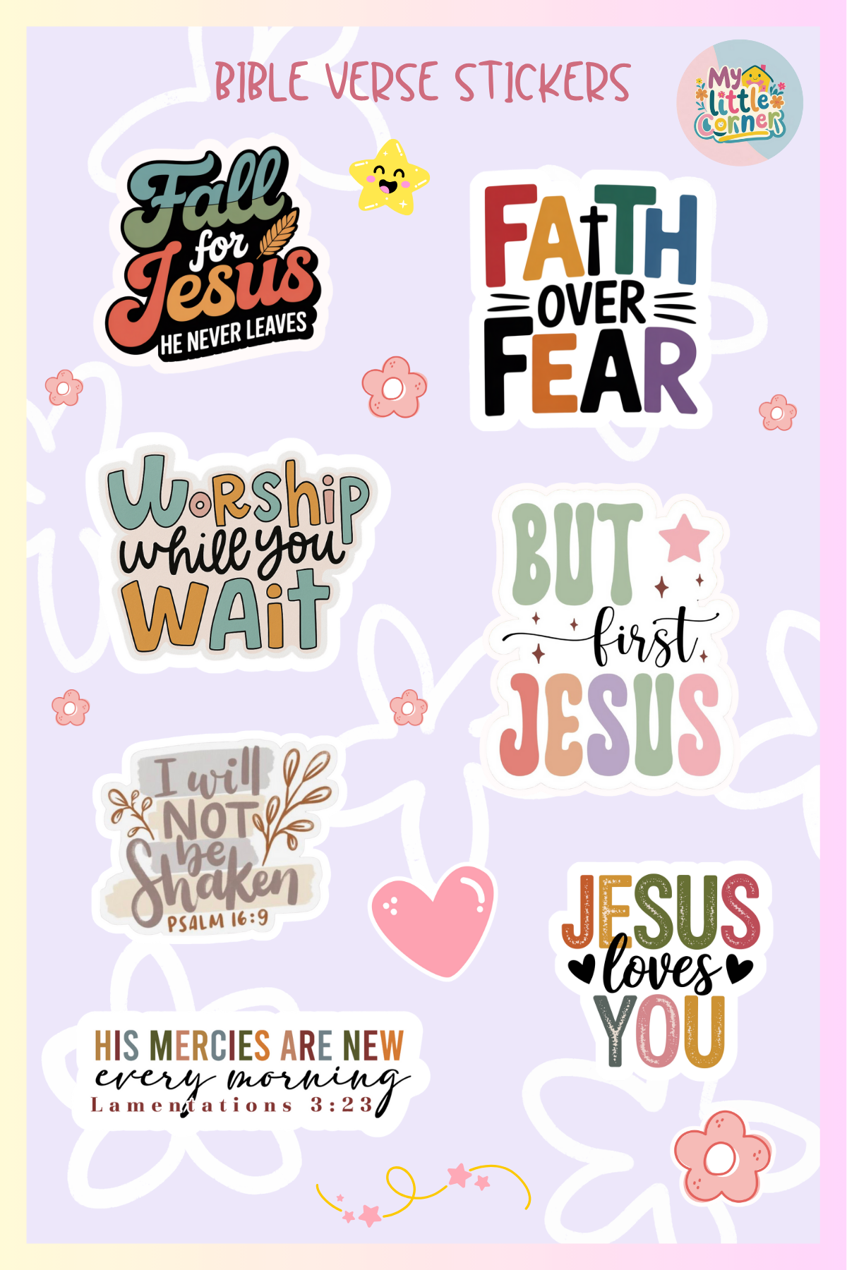 Bible Verse Sticker Pack