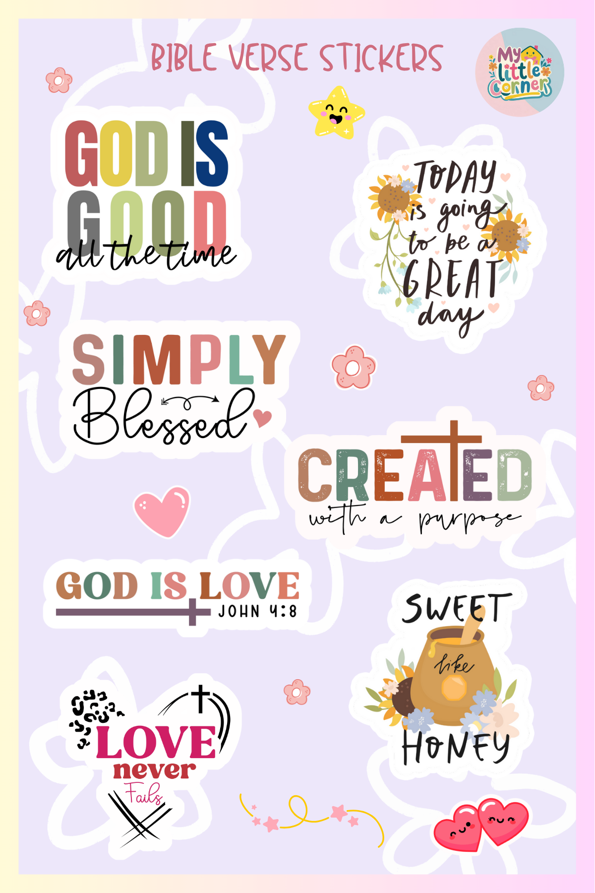 Bible Verse Sticker Pack
