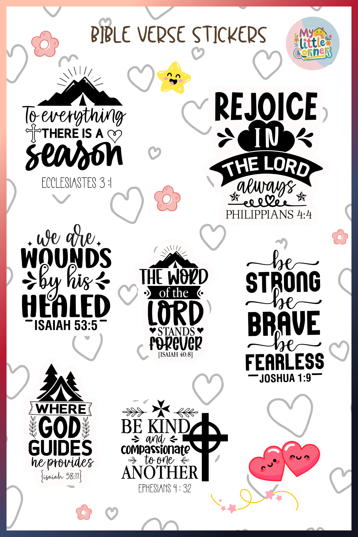 Bible Verse Sticker Pack