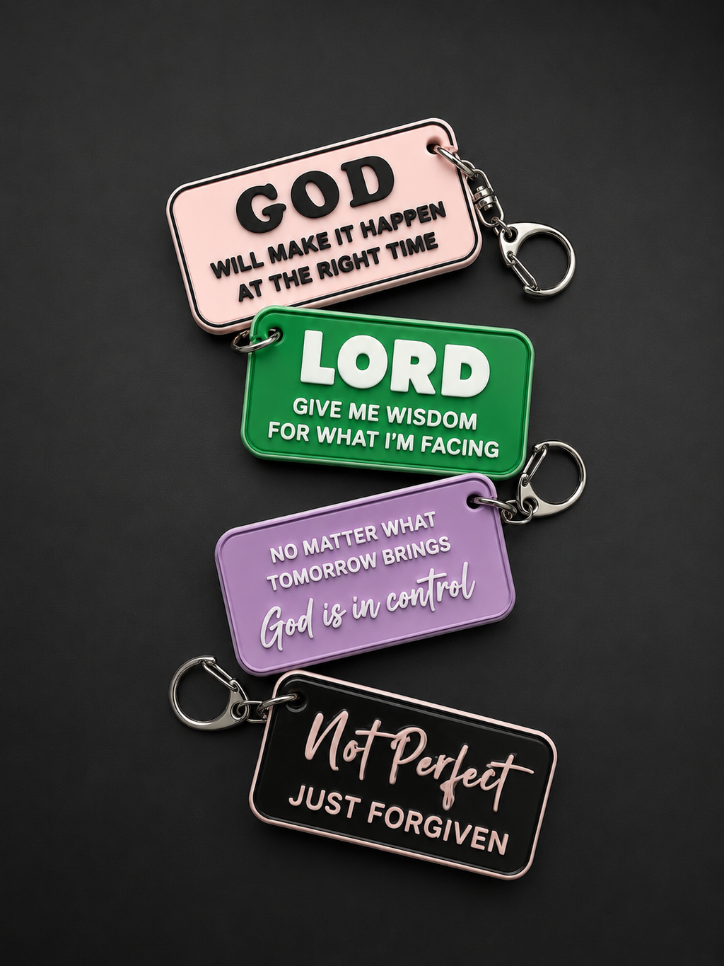 3D Printed Christian Bag Tags & Keychains