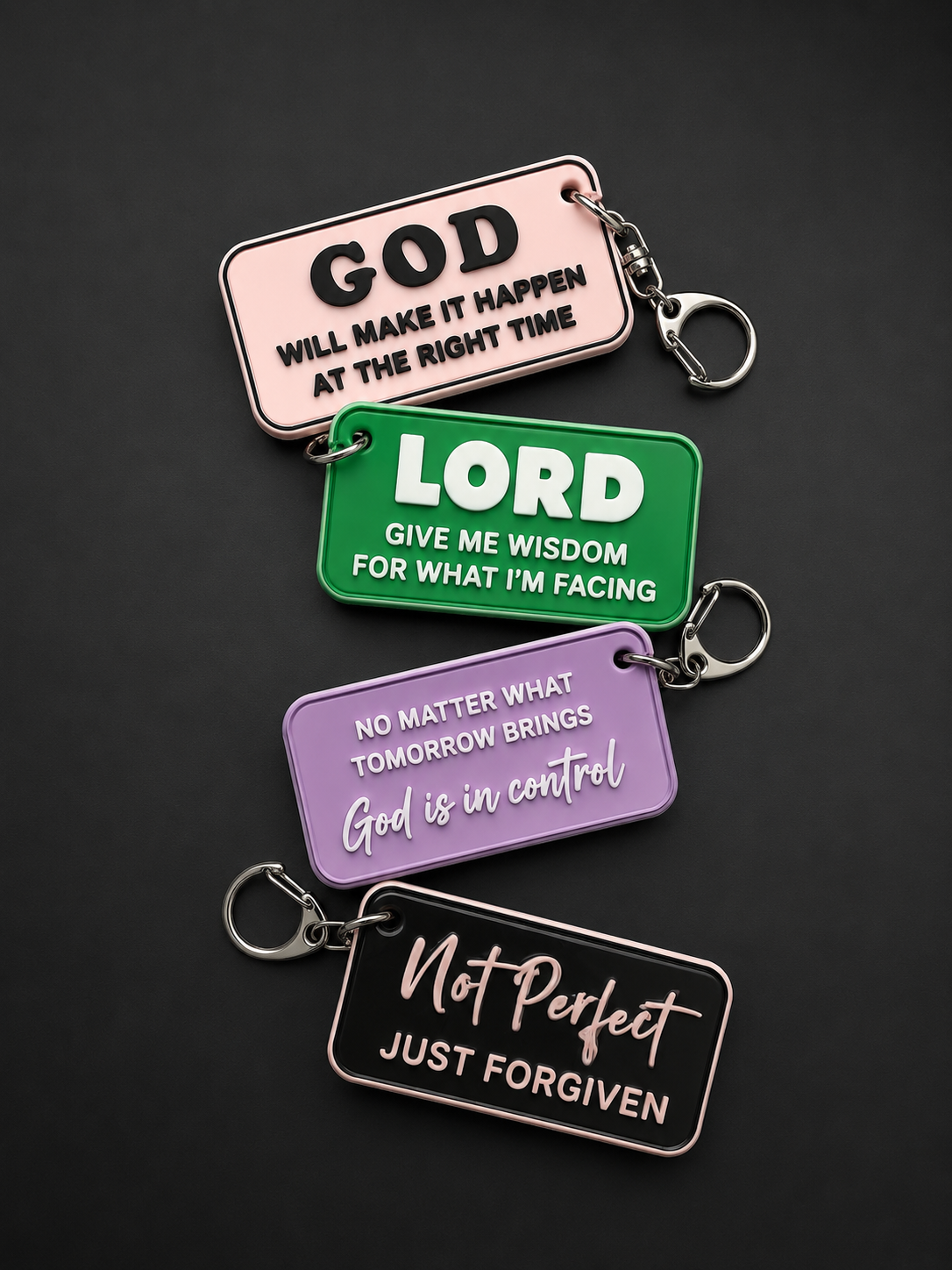 3D Printed Christian Bag Tags & Keychains